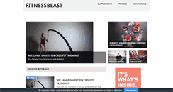 Desktop Screenshot of fitnessbeast.net